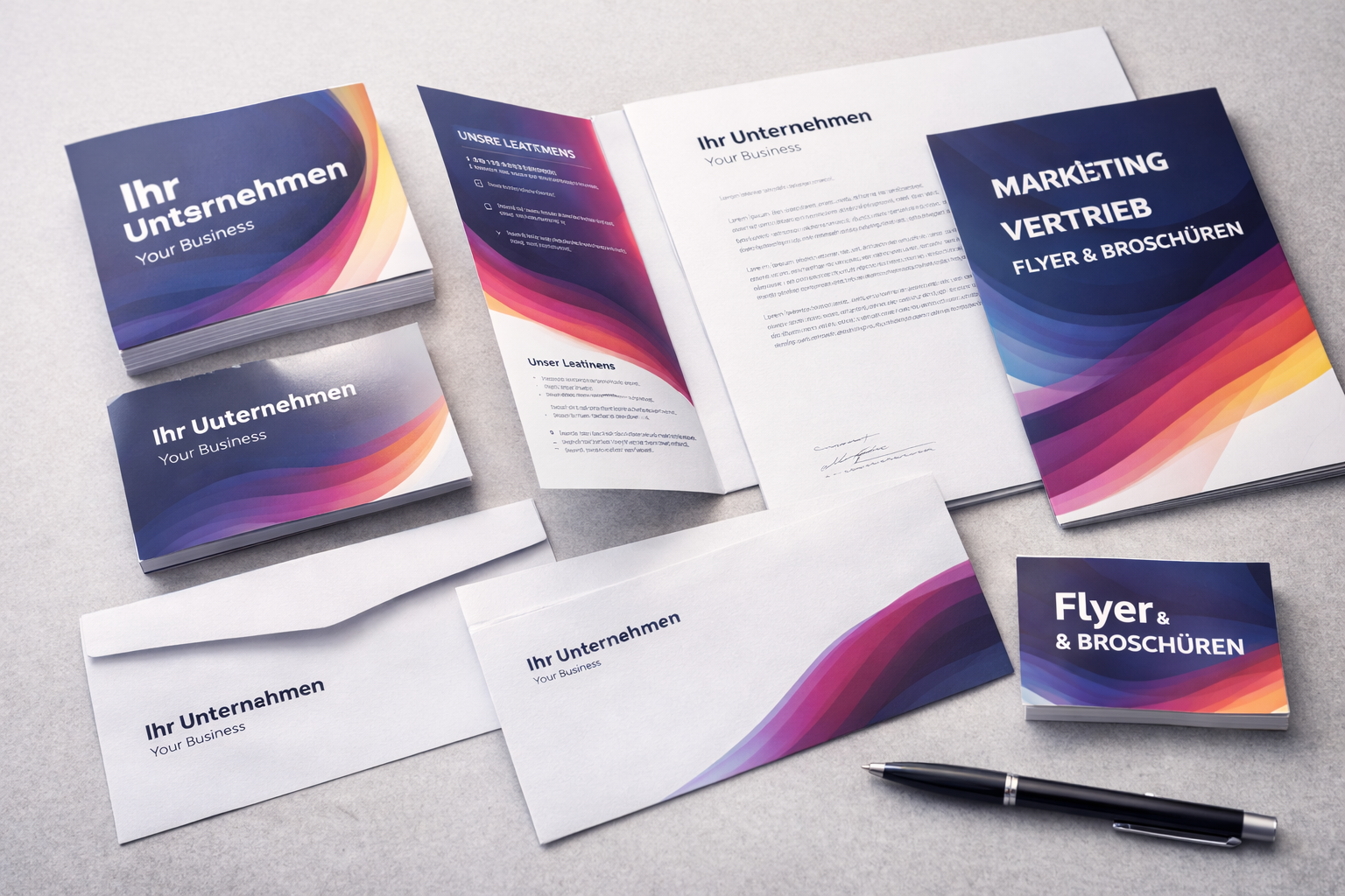 Druckprodukte & Geschäftsausstattung für Unternehmen – Wirkung und Einsatz