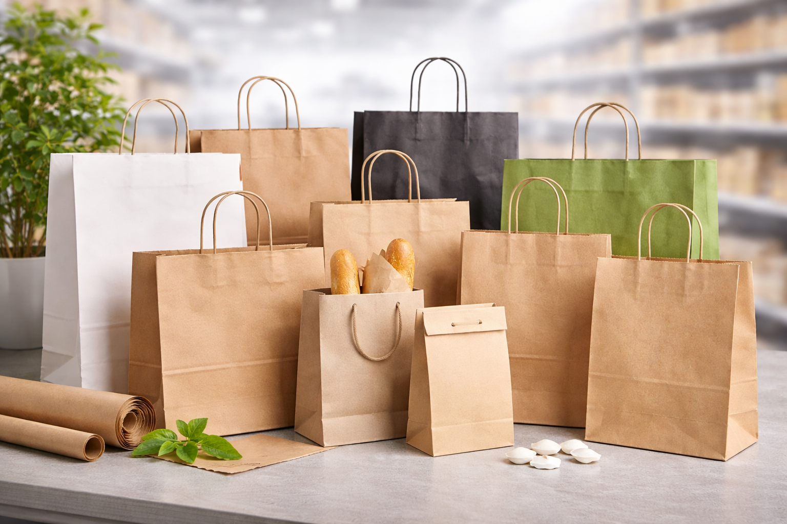 Papiertüten & Tragetaschen für Unternehmen – Einsatz, Vorteile und Gestaltung