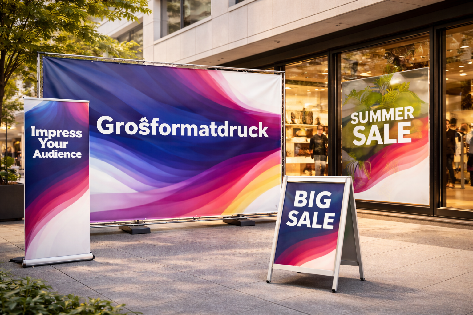 Großformatdruck für Unternehmen – Banner, Poster und visuelle Reichweite