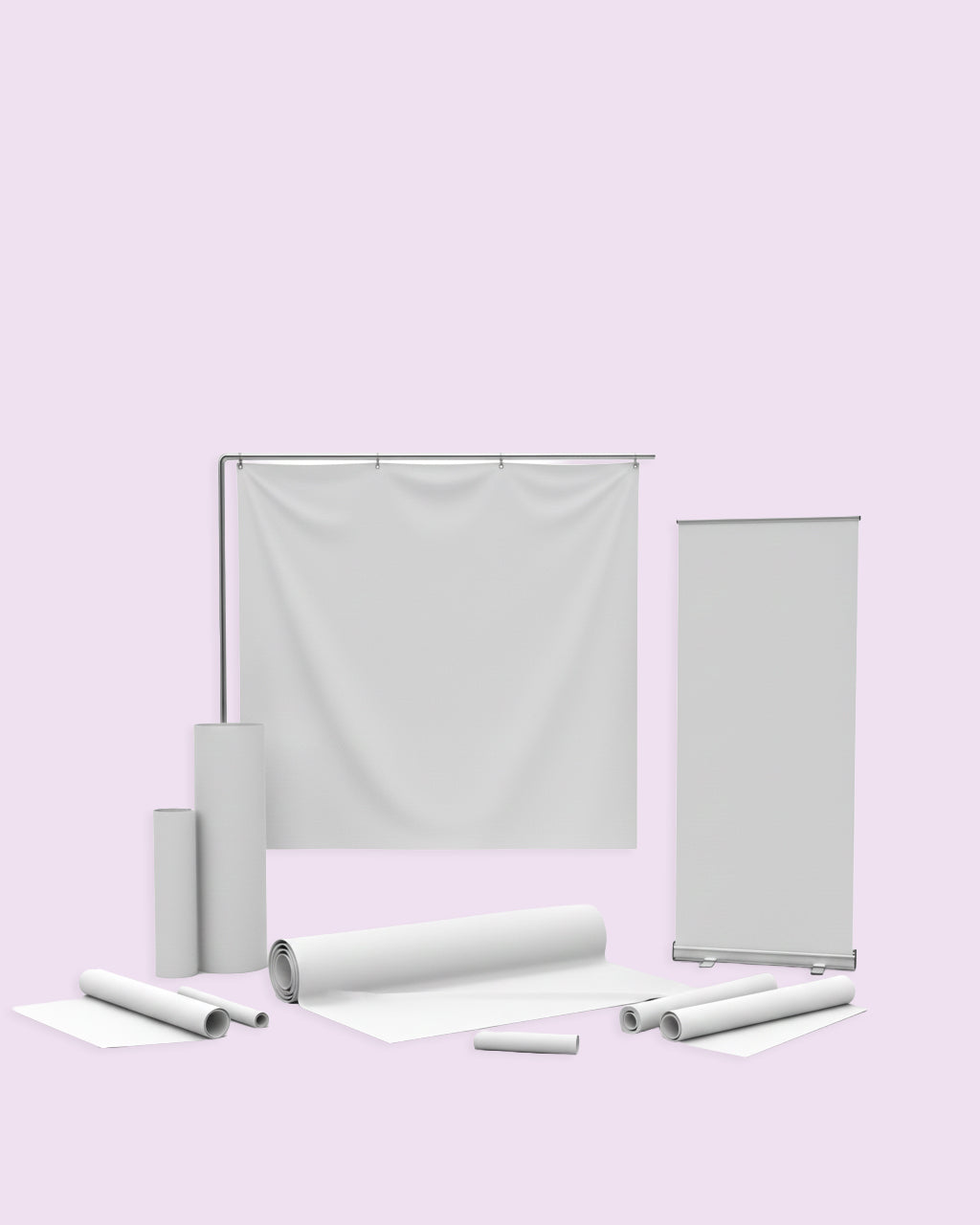 Banner und Stoffe