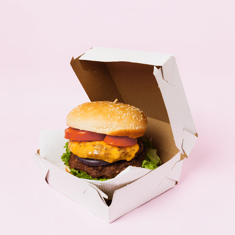 Burgerbox 13cm x 14cm x 8cm bedruckt