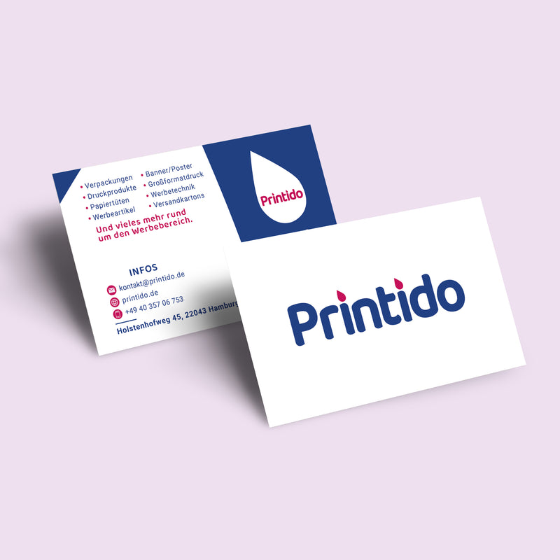 Visitenkarte 85mm x 55mm im Querformat ( beidseitig bedruckt )